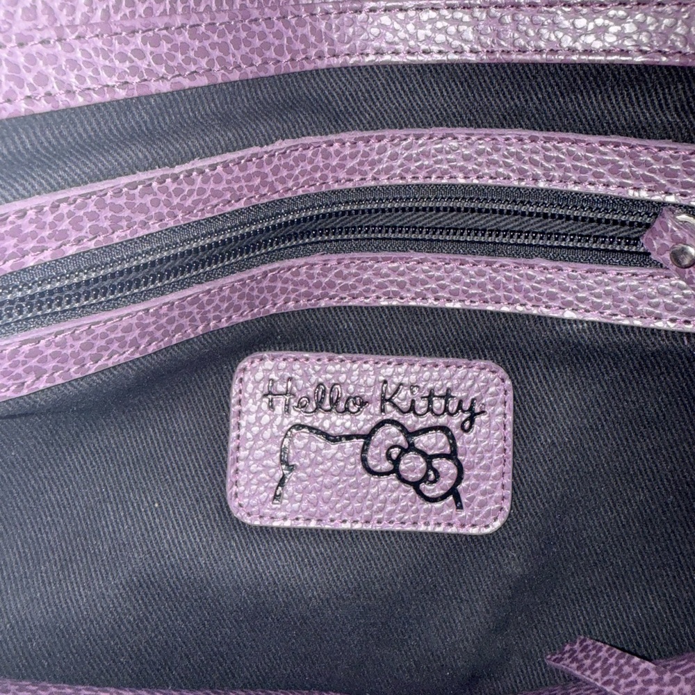 💜 Hello Kitty x Loungefly Embossed Purple Leather Tote Bag - Picture 14 of 16